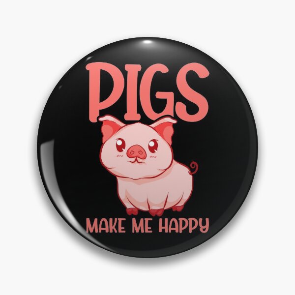 Item preview, Adorable Pigs Make Me Happy Cute Piglet Pig Girl designed and sold by perfectpresents.