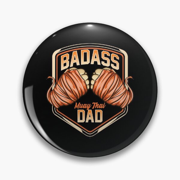 Item preview, Badass Muay Thai Dad Mixed Martial Arts MMA Father designed and sold by perfectpresents.