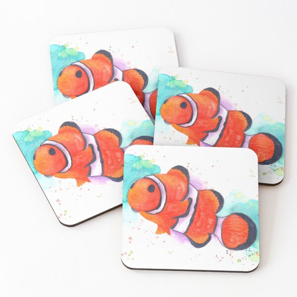 Item preview, Clown fish illustrated with watercolor designed and sold by Nayiart.
