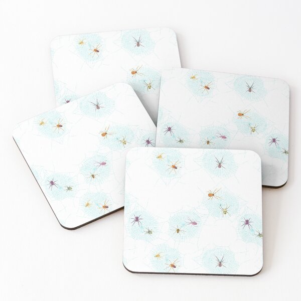 Item preview, Colorful Spiders on Webs designed and sold by Amy Hadden.