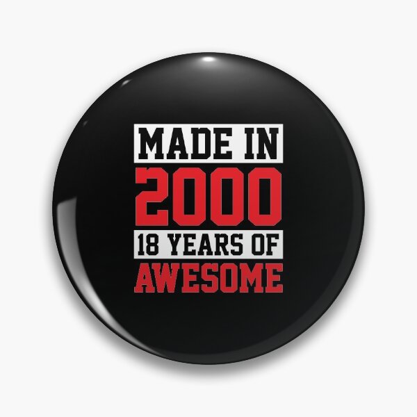 Item preview, Made In 2000, 18 Years of Awesome Birthday designed and sold by perfectpresents.