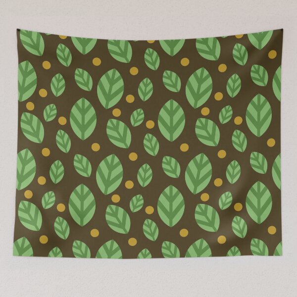 Item preview, Leaves and Polka Dots Pattern designed and sold by ChangingLight.