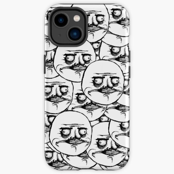 Meme Face Smiley Emoticon Yelow Funny Head Troll iPhone Case by mario's