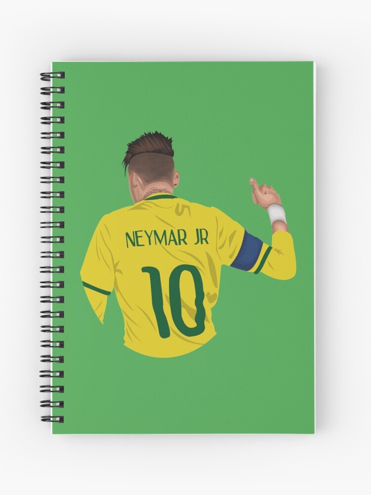 Neymar Jr- Brazil Legend Spiral Notebook for Sale by