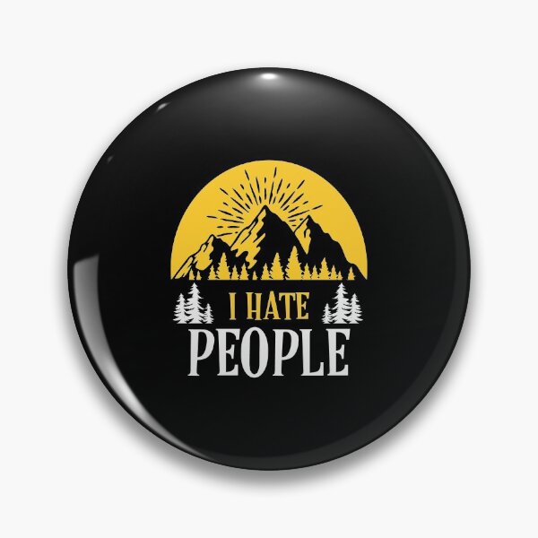 Item preview, Cute & Funny I Hate People Camping Nature Camp Pun designed and sold by perfectpresents.