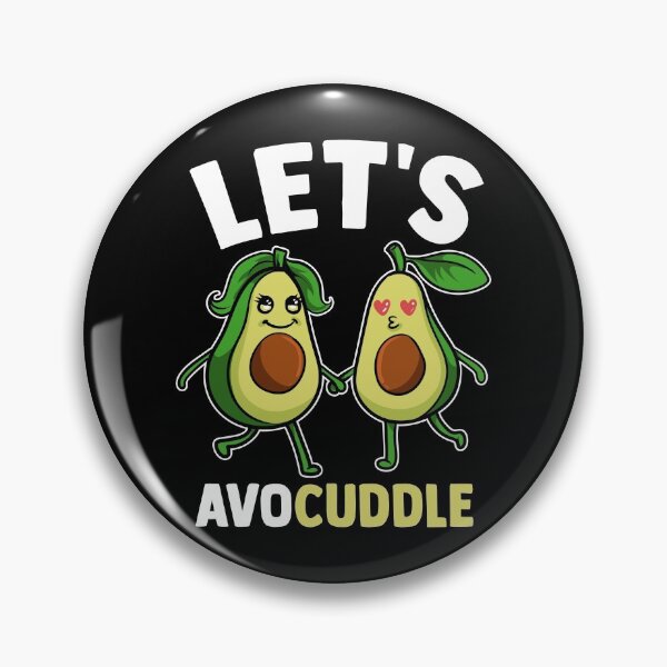 Item preview, Funny Let's Avocuddle Cute Avocado Cuddling Pun designed and sold by perfectpresents.