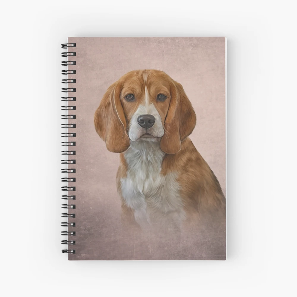 Chiot beagle, mini cahier spirale, 240 pages, Fr