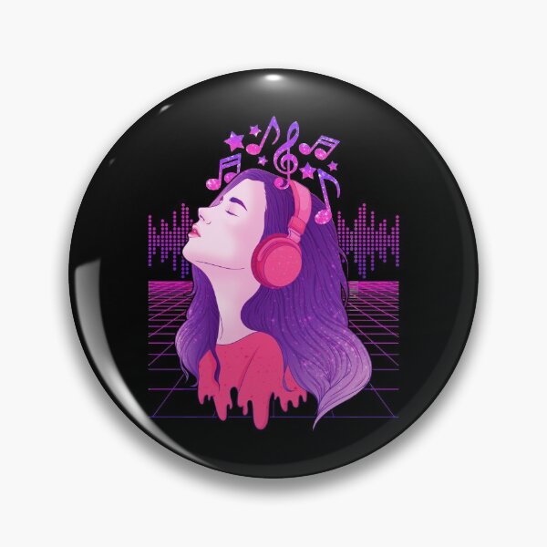 Item preview, Vaporwave Girl EDM & Trance Dance Music Headphones designed and sold by perfectpresents.