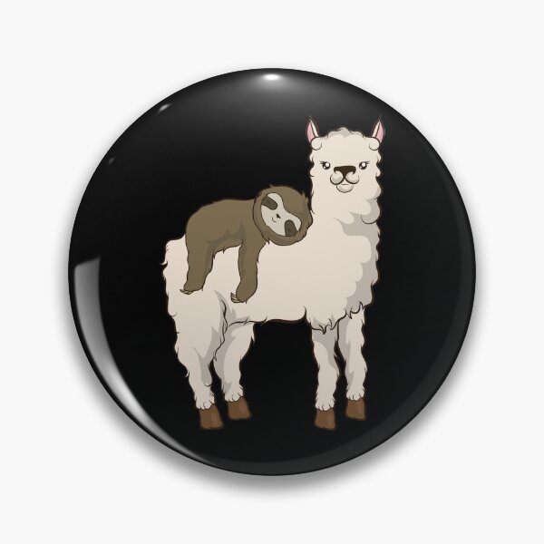 Item preview, Sloth Riding Llama Adorable Fluffy Lama & Sloth designed and sold by perfectpresents.