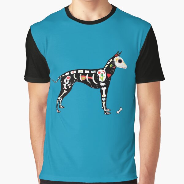 Item preview, Sugar Skull Xoloitzcuintli Perro en Azul designed and sold by Nola Lee Kelsey.
