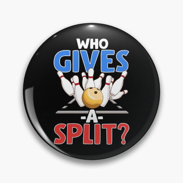 Item preview, Cute & Funny Who Gives A Split Pun Bowler designed and sold by perfectpresents.