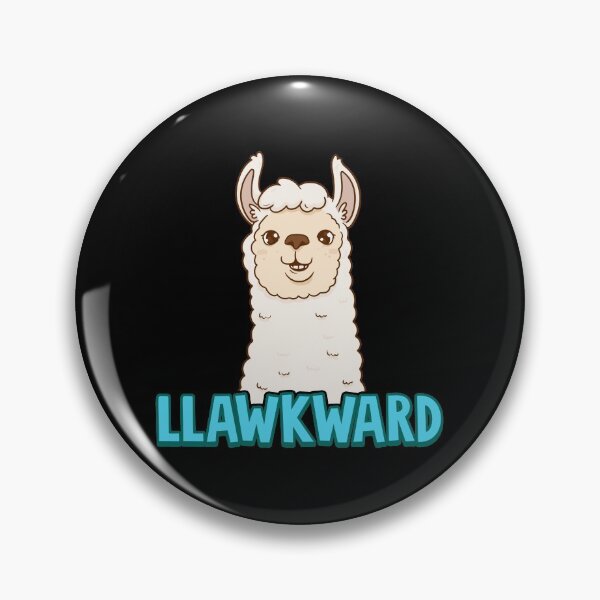 Item preview, Cute & Funny Llawkward Awkward Llama Pun Lama designed and sold by perfectpresents.