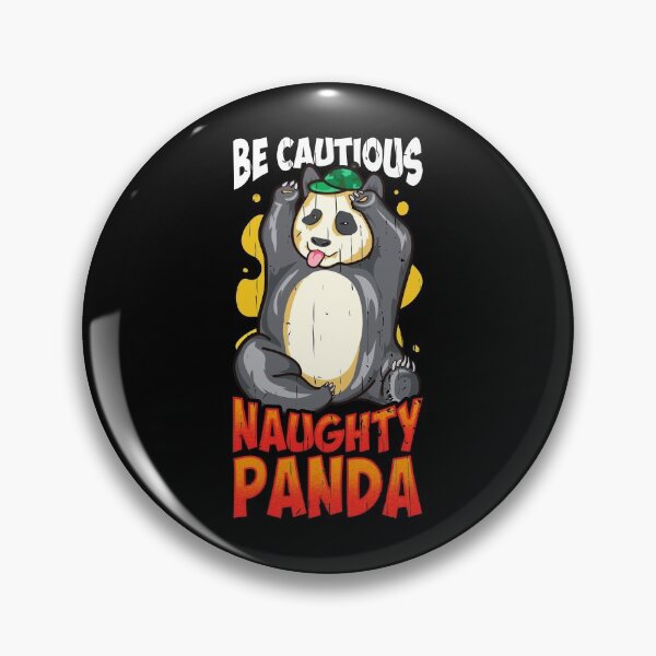 Item preview, Cute & Funny Be Cautious Naughty Panda Baby Bear designed and sold by perfectpresents.