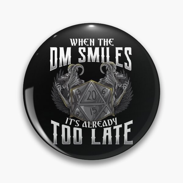 Item preview, Awesome When the DM Smiles, It's Already Too Late designed and sold by perfectpresents.