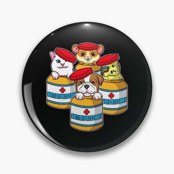 Item preview, Animals Are Antidepressants Bird Cat Dog Mouse Pet designed and sold by perfectpresents.
