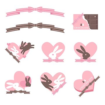 Artwork thumbnail, Chocobunny Sticker Pack by lucidly