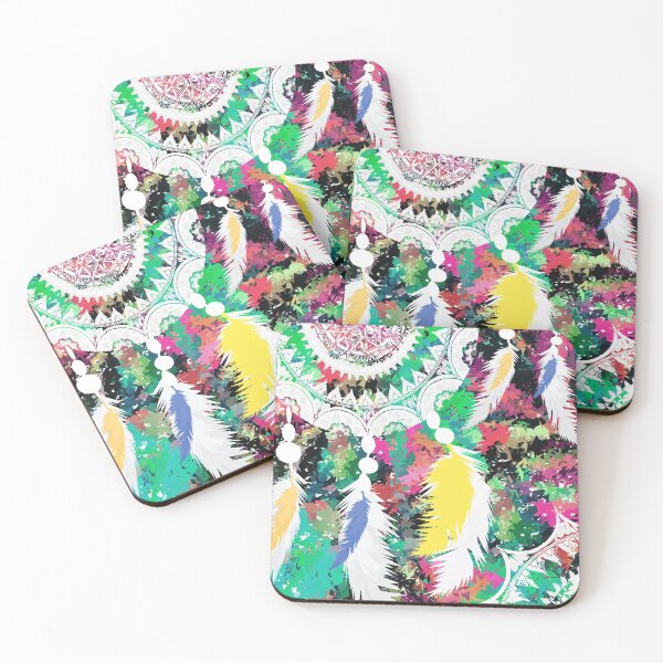 Item preview, Colorful Feather Boho Art designed and sold by DSDROSE.