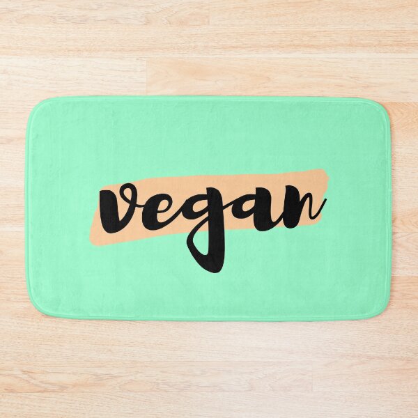Item preview, vegan | green background and brushstroke text designed and sold by EarlessPierre.