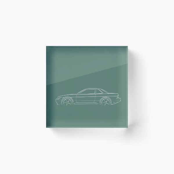 Item preview, 1989 Nissan Silvia S13 - profile stencil, white designed and sold by mal-photography.