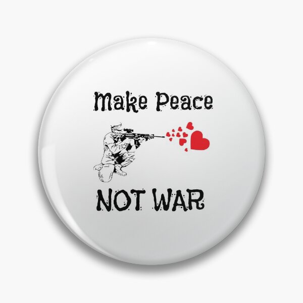 Item preview, Cute Make Peace Not War Soldier Shooting Hearts designed and sold by perfectpresents.
