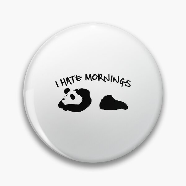 Item preview, Cute & Funny I Hate Mornings Lazy Panda Sleepy designed and sold by perfectpresents.