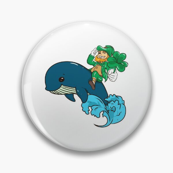 Item preview, Cute Leprechaun Riding a Whale St. Patrick's Day designed and sold by perfectpresents.
