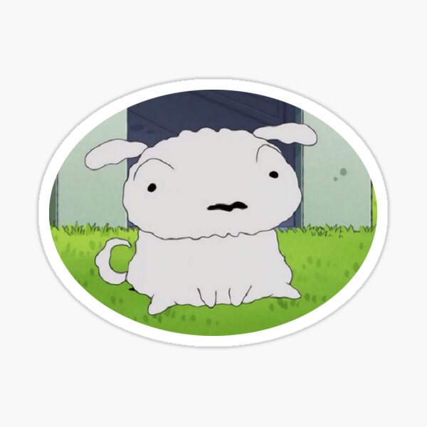 Shiro sitzt Sticker