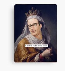 John Oliver - Saintly Celeb Canvas Print