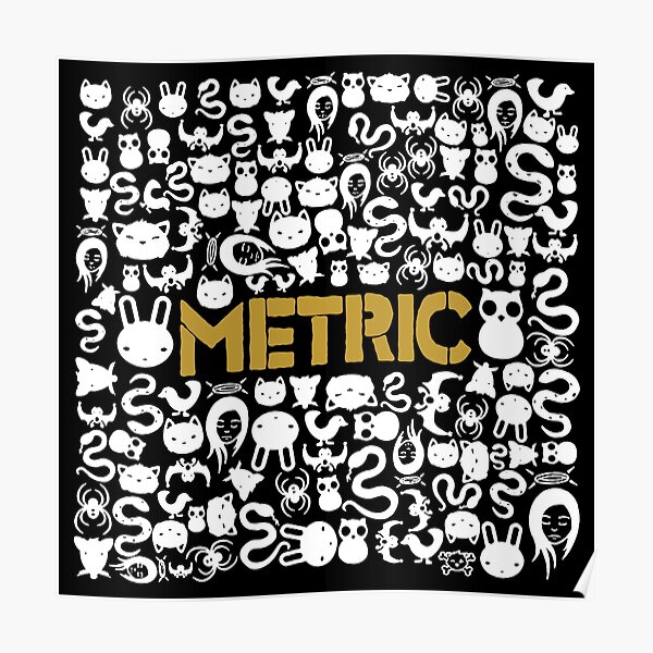 Metric 17"x26" band poster print 