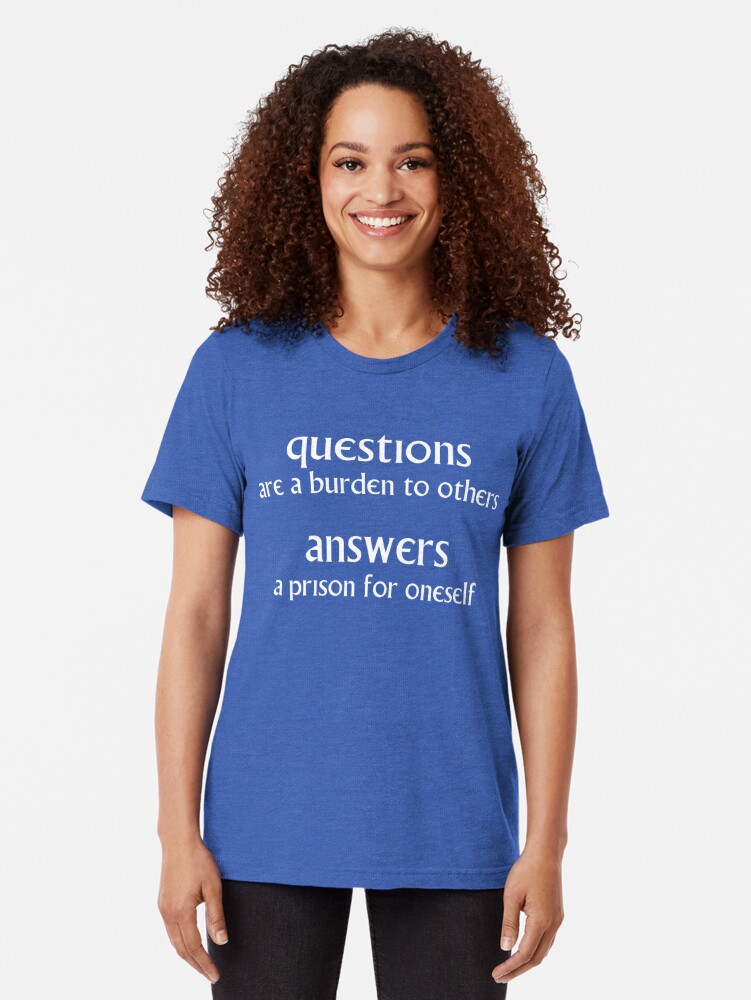 Questions And Answers T Shirt By Kryten4k Redbubble