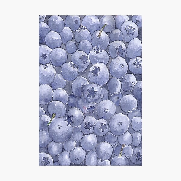 Item preview, Blueberries - Realistic Watercolor designed and sold by VioletNesdoly.