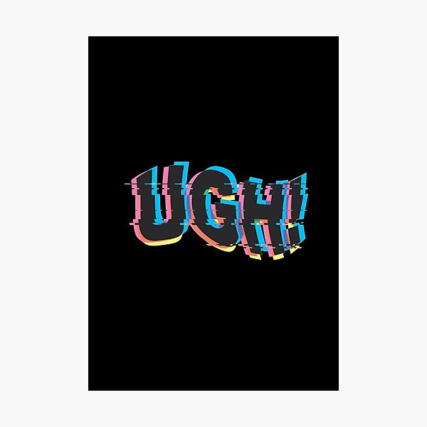 UGH! - BTS glitch art Lámina fotográfica