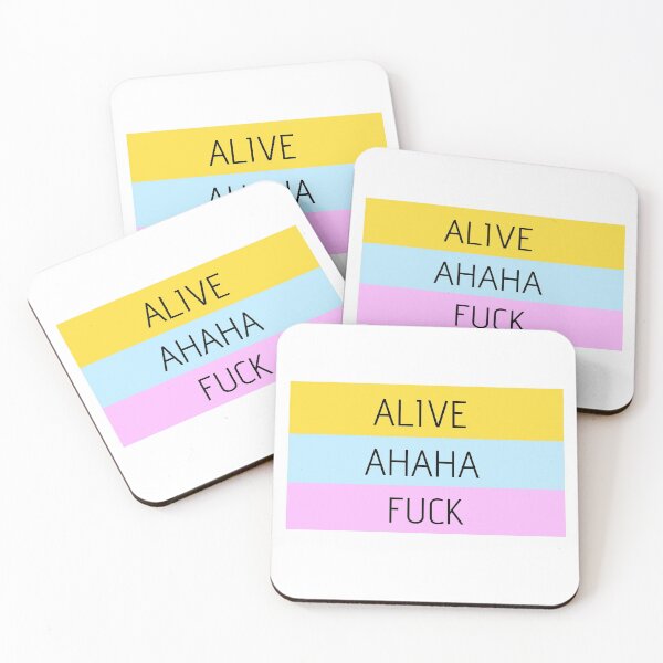 Item preview, ALIVE AHAHA FUCK designed and sold by Cobbwebski.