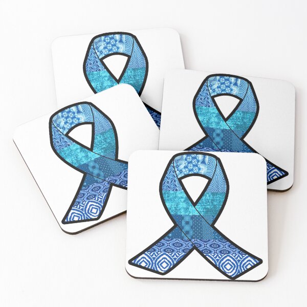 Item preview, Blue Awareness Retro Ribbon designed and sold by artbyomega.