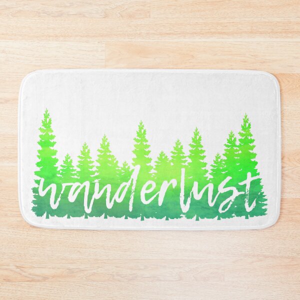 Item preview, Green Trees Wanderlust Bright Watercolor Travel Theme designed and sold by Fashionmonger.