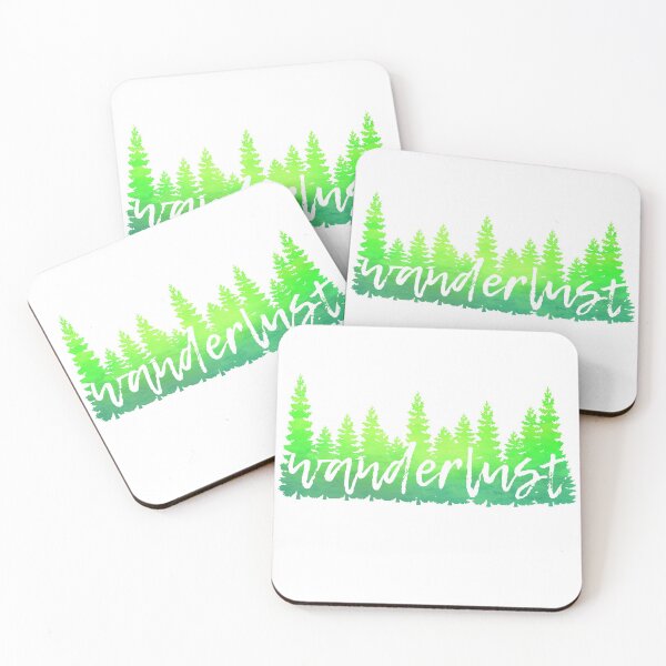 Item preview, Green Trees Wanderlust Bright Watercolor Travel Theme designed and sold by Fashionmonger.