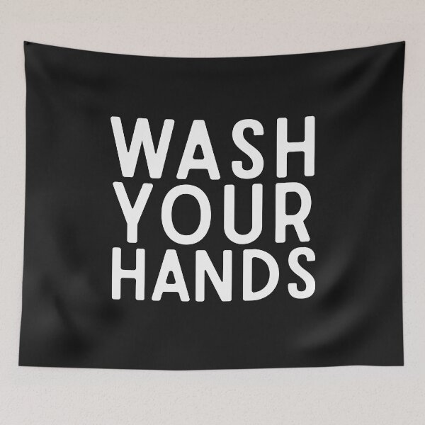 Item preview, Wash Your Hands Funny Anti Germs Advice Germaphobe gift designed and sold by alenaz.