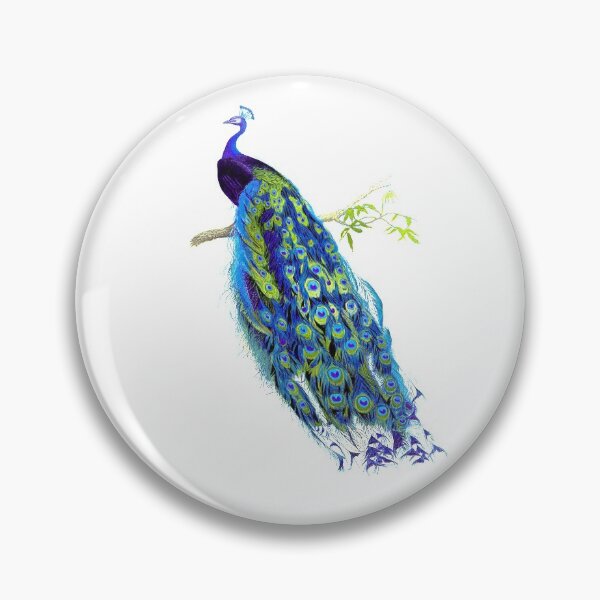 Item preview, Vintage Peacock, Cobalt Blue+Green designed and sold by PixDezines.