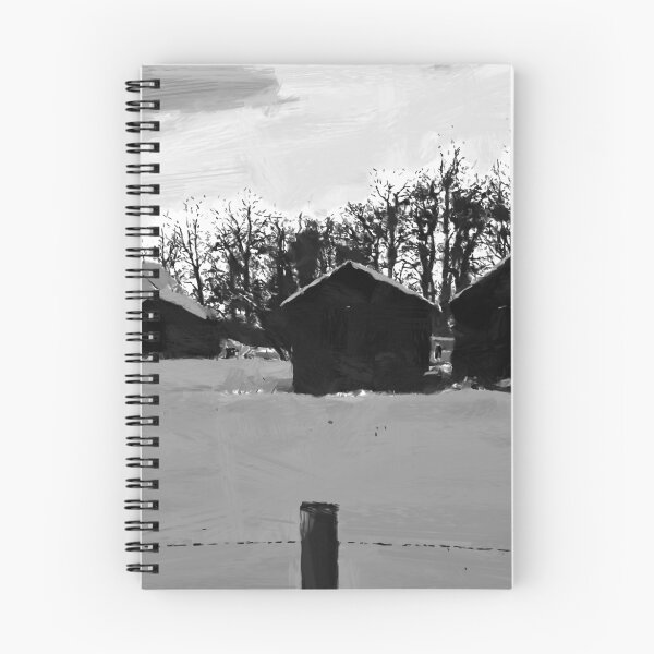 Item preview, Little Shacks In The Winter - Digital Oil designed and sold by Sandra Foster.