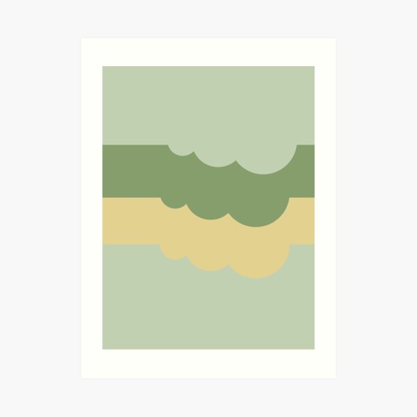 Clouds Autumn Pantone Tones Art Print