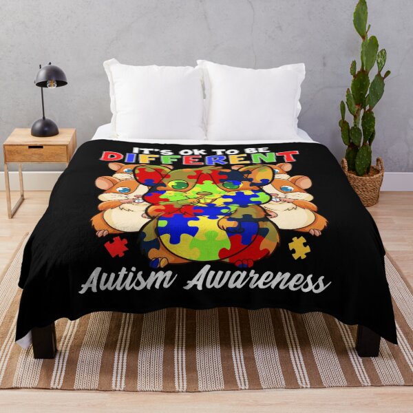 Item preview, It's OK To Be Different Autism Awareness Hamster designed and sold by perfectpresents.