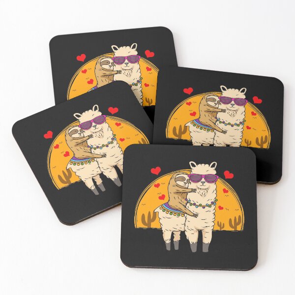 Item preview, Sloth Riding Llama Cute Fluffy Lama & Sleepy Sloth designed and sold by perfectpresents.