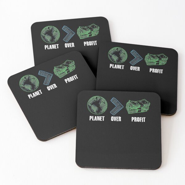 Item preview, Planet Over Profit Global Warming Saying designed and sold by Captain Mood.
