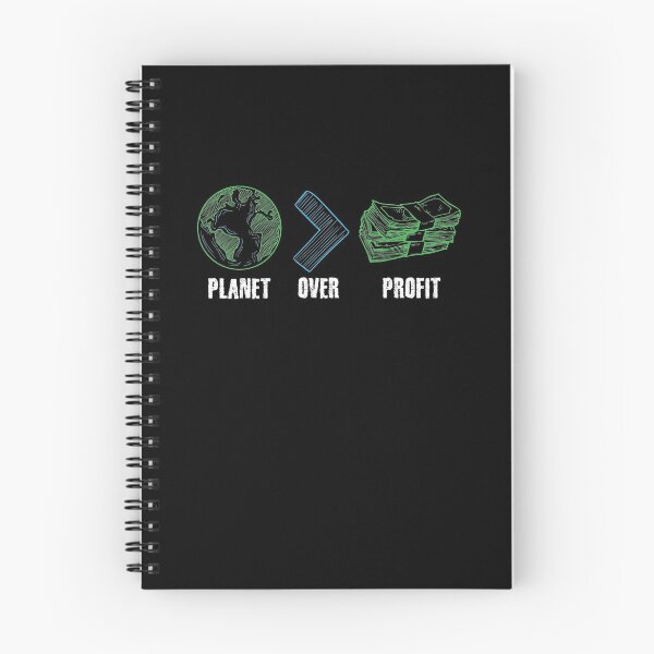 Item preview, Planet Over Profit Global Warming Saying designed and sold by Captain Mood.