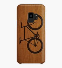 Bike ~ Wood Silhouette Case/Skin for Samsung Galaxy