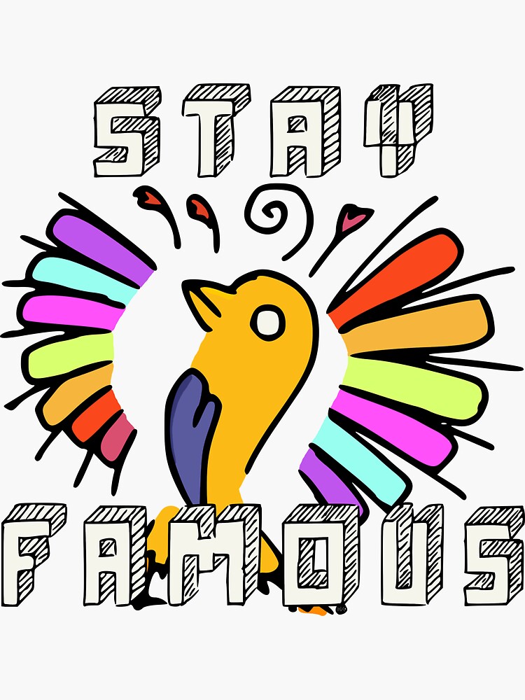 Thumbnail 3 of 3, Sticker, Paradise Bird designed and sold by atelierkota.