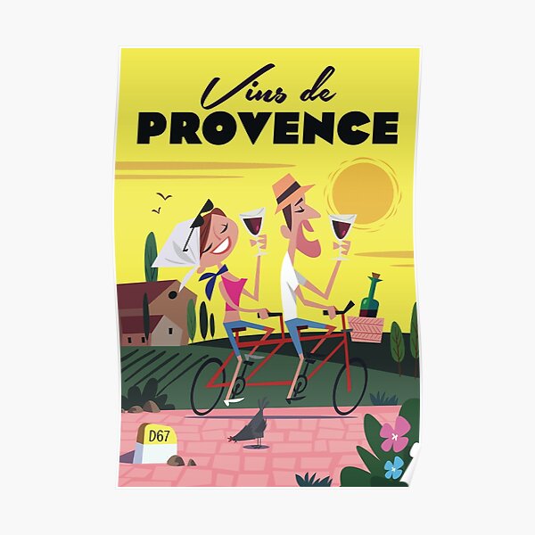 Affiche Vins de Provence Poster