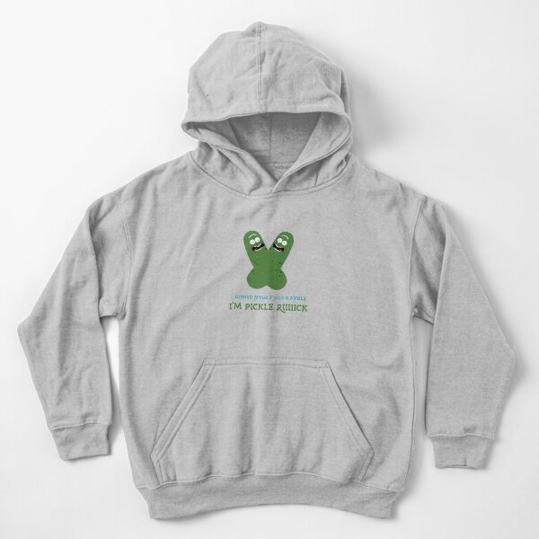 Pickle Rick Kids Pullover Hoodie