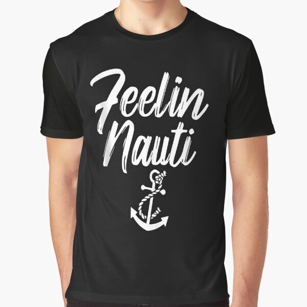  Womens Sailing Shirt Feeling Nauti Naughty Funny Pun Anchor  Gift V-Neck T-Shirt : Clothing, Shoes & Jewelry