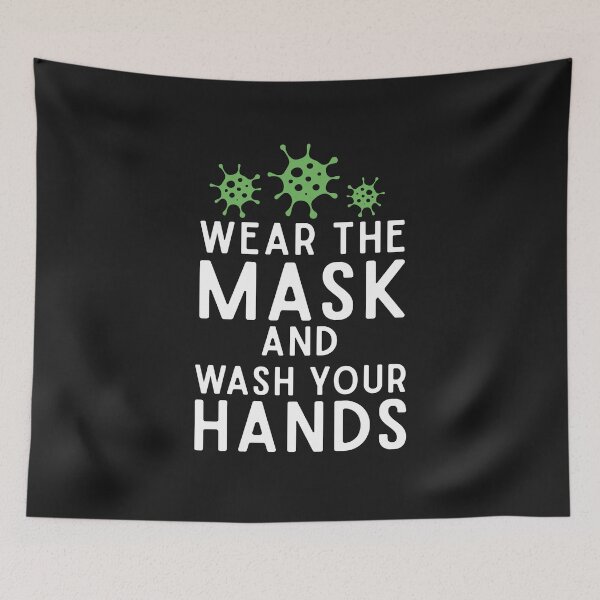 Item preview, Wear The Mask and Wash Your Hands Funny Germaphobe advice gift designed and sold by alenaz.